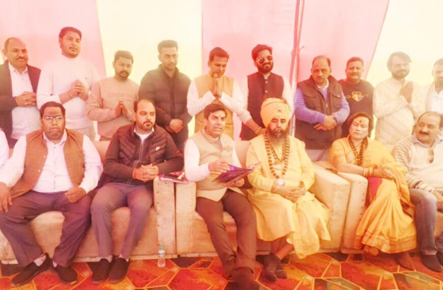 चंडीगढ़/ मेयर सौरभ जोशी ने श्री शिव महापुराण कथा के लिए किया भूमि पूजन