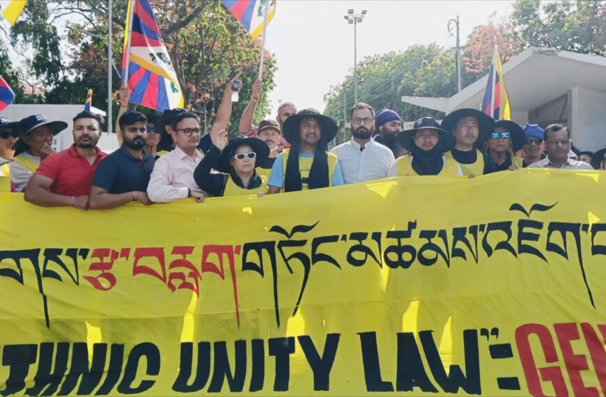 Chandigarh/ Followers of Dalai Lama organized a “Black Hat March” in Chandigarh to demand Tibet’s independence and protest against Chinese rule