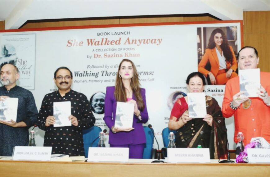 New Delhi/ Dr. Sazina Khan’s Poetry Collection She…