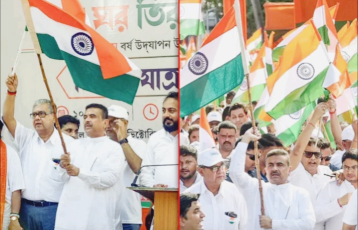কলকাতার বুকে প্রথমবার পালিত হল “হর ঘর তিরঙ্গা”…