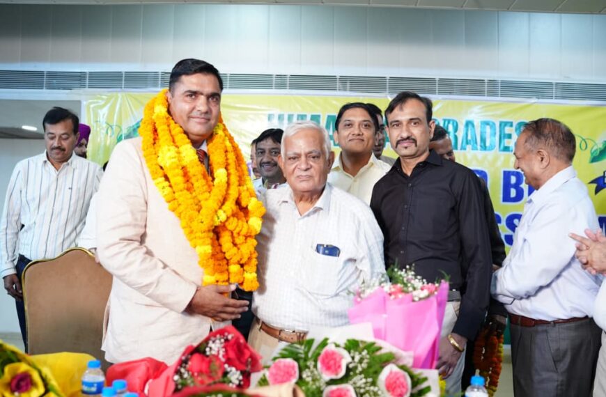 चंडीगढ़/ हेमराज चौधरी बने एचपीसीबीएमए के नए अध्यक्ष, उद्योग की समस्याओं के समाधान का लिया संकल्प