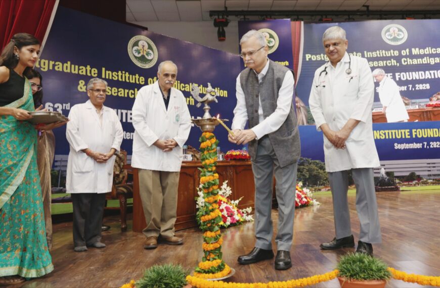 चंडीगढ़/ पीजीआईएमईआर ने पूरे किए 63 साल, एआई से बदलेगा स्वास्थ्य सेवाओं का भविष्य