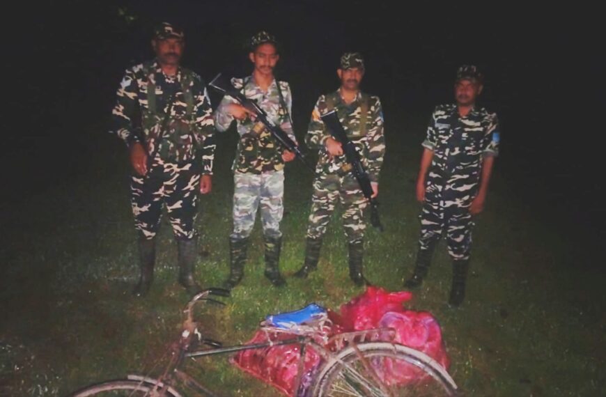 अररिया/ रात्रिगश्ती के दौरान एसएसबी ने 62.7 लीटर नेपाली शराब किया बरामद