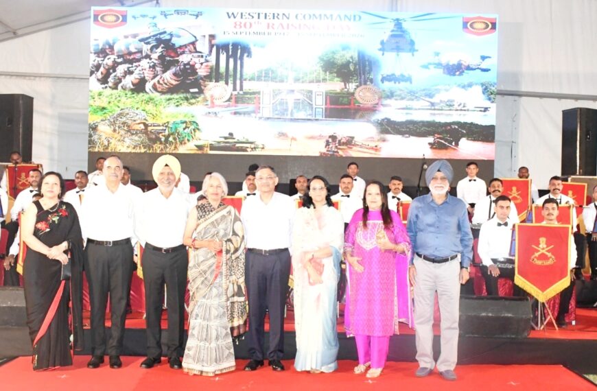 चंडीगढ़/ भारतीय सेना के पश्चिमी कमान द्वारा मनाया गया 80वां स्थापना दिवस समारोह